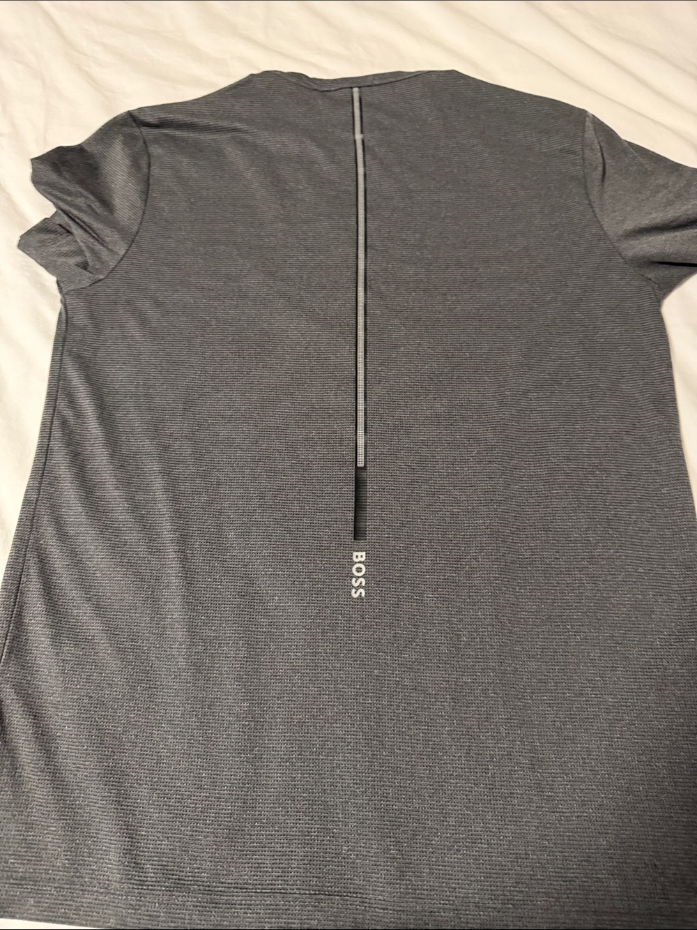 BOSS Men's Charcoal Gray Short-Sleeve Crewneck Tee size L - Picture 5 of 6